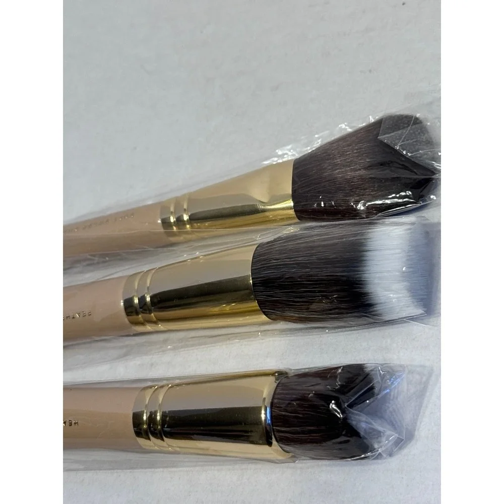 Bare Minerals flawless application Makeup brushes lot and Makeup bag NEW